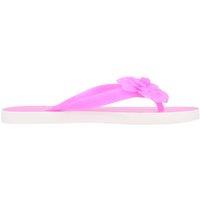 ABSOLUTE FOOTWEAR Women's Womens Slip On Summer Beach Floral Toe Posts Sandals Flip Flops Shoes in Purple | Size: 3