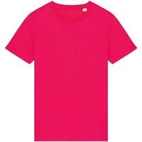 Native Spirit Women's Plain Medium Beige T-Shirt in Raspberry | Size: 2XL