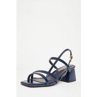 Quiz Women's Navy Wide Fit Slingback Sandal | Size: 5