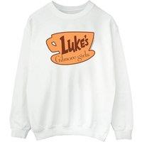 Gilmore Girls Women's Lukes Logo Sweatshirt in White | Size: 2XL
