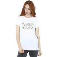 Gilmore Girls Women's I Love You A Thousand Yellow Daisies Boyfriend T-Shirt in White | Size: XL