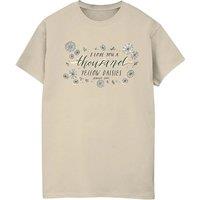 Gilmore Girls Women's I Love You A Thousand Yellow Daisies Boyfriend T-Shirt in Light Sand | Size: 2XL