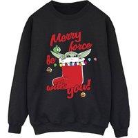 Star Wars Women's Merry Force Be With You Sweatshirt in Black | Size: Medium