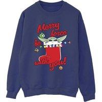 Star Wars Women's Merry Force Be With You Sweatshirt in Navy | Size: XL