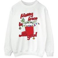 Star Wars Women's Merry Force Be With You Sweatshirt in White | Size: 3XL