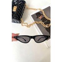 IKRUSH Women's Emery Cat Eye Sunglasses in Black