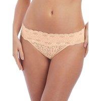 Wacoal Women's Halo Lace Bikini Brief in Beige | Size: 14