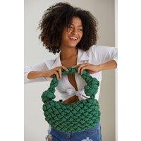Belissh Women's Puffy Quilted Lightweight Shoulder Bag in Green