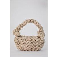 Belissh Women's Puffy Quilted Lightweight Shoulder Bag in Beige
