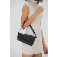 Belissh Women's Asymmetric Pu Leather Shoulder Bag in Black