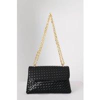 Belissh Women's Braided Pu Leather Shoulder Bag & Crossbody Bag in Black