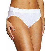 Sloggi Women's Double Comfort Tai Briefs in White | Size: 10