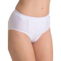 Sloggi Women's Control Tai Briefs in White | Size: 16