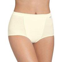 Sloggi Women's Control Maxi Briefs in Yellow | Size: 10