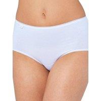 Sloggi Women's 24/7 Cotton Midi Briefs in White | Size: 16