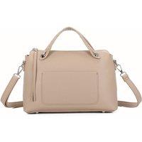 Fontanella Fashion Women's Arva PU Leather Crossbody Top-Handle Bag in Camel