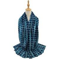 Vellin Women's Lightweight Geometric Dot Print Scarf in Blue