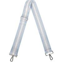 Fontanella Fashion Women's Three-Tone Silver Sparkle Canvas Adjustable Strap in Light Blue