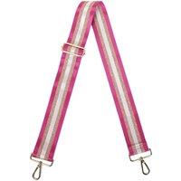 Fontanella Fashion Women's Three-Tone Gold Sparkle Canvas Adjustable Strap in Fuchsia