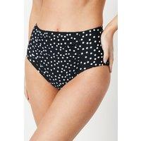 Gorgeous Women's Spot High Waist Bikini Bottom in Mono | Size: 8