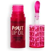 Revolution Women's Pout Lip Oil in Cherry Red | Size: 4ml