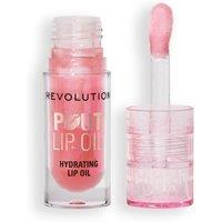 Revolution Women's Pout Lip Oil in Glam Pink Shimmer | Size: 4ml