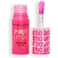 Revolution Women's Pout Lip Oil in Watermelon Pink | Size: 4ml