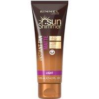 Rimmel London Women's Sunshimmer Instant Tan Matte Finish 125ml in Light Matte