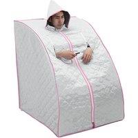 Portable Sauna Steam Kit for Home Spa in Silver