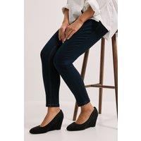 Dorothy Perkins Women's Duke Wedge Court Shoes in Natural Black | Size: 3