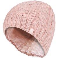 Heat Holders Women's Cable Knit 3.4 Tog Fleece Lined Thermal Winter Hat in Light Pink