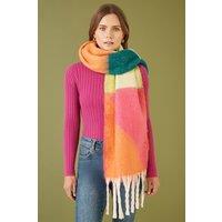 Yumi Women's Geometric Print Superfluffy Scarf