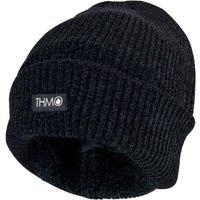 THMO Women's Thermal 40g 3M Insulation Fleece Lined Chenille Beanie Hat in Black