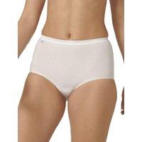 Sloggi Women's Basic+ Maxi Briefs in White | Size: 18