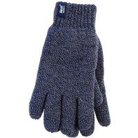Heat Holders Men's Winter Warm Soft Fleece Lined Thermal Gloves in Navy | Size: Large/XL