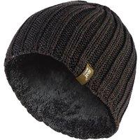 Heat Holders Men's 3.4 TOG Soft Fleece Lined Ribbed Knitted Thermal Winter Hat in Green