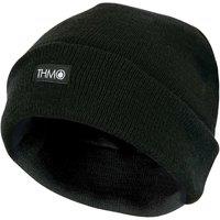 THMO Men's Outdoor Thermal Knitted 40g 3M Thinsulate Lined Beanie Hat in Black