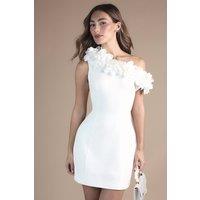 Coast Women's Corsage Off-The Shoulder Mini Dress in Ivory | Size: 14