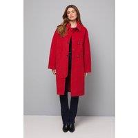 Wallis Women's Toggle Detail Faux Fur Collar Coat in Berry | Size: 10