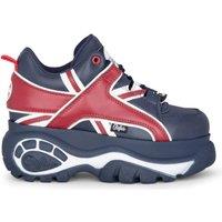Buffalo Women's 1339-14 Platform Chunky Lace-Up Sneakers Vegan Box Leather | Size: 6.5