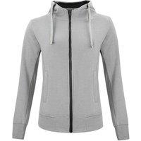Clique Women's Classic Melange Full Zip Hoodie in Grey | Size: Small