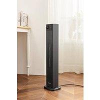 Living and Home 2000W Electric Portable Tower Heater 24H Timer, 3 Modes with Remote Control, Thermostat in Black