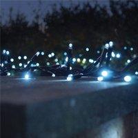 Xmas Haus Cluster Lights Black Rubber ip65 Cool White 5M