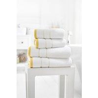 Lobster Creek Delamere Zero Twist Cotton Towels 600 GSM Soft & Absorbent in Yellow | Size: Bath Sheet