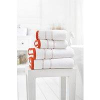 Lobster Creek Delamere Zero Twist Cotton Towels 600 GSM Soft & Absorbent in Orange | Size: Bath Sheet