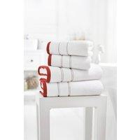Lobster Creek Delamere Zero Twist Cotton Towels 600 GSM Soft & Absorbent in Red | Size: Bath Sheet