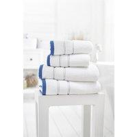 Lobster Creek Delamere Zero Twist Cotton Towels 600 GSM Soft & Absorbent in Blue | Size: Bath Sheet