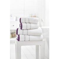 Lobster Creek Delamere Zero Twist Cotton Towels 600 GSM Soft & Absorbent in Purple | Size: Bath Sheet