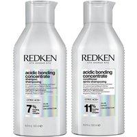 Redken Acidic Bonding Concentrate Shampoo & Conditioner 500ml Bond Repair Supersize Bundle Duo in Clear