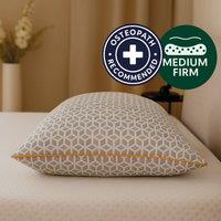 Brightr Sleep Luna Best Memory Foam Pillow for Neck Pain & Side Sleepers in Grey